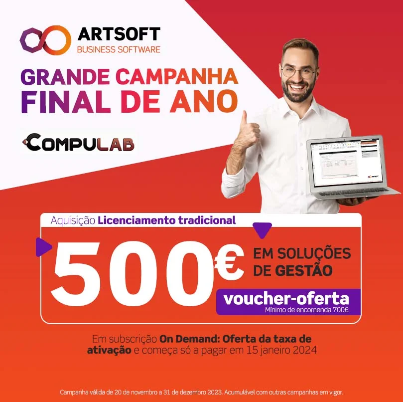 campanha final ano ARTSOFT vouchers