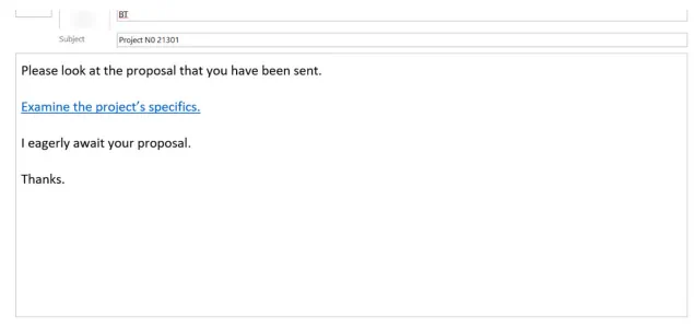 exemplo de email phising