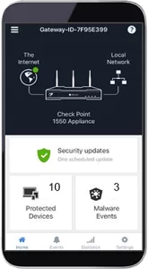 firewalls quantum spark mobile app